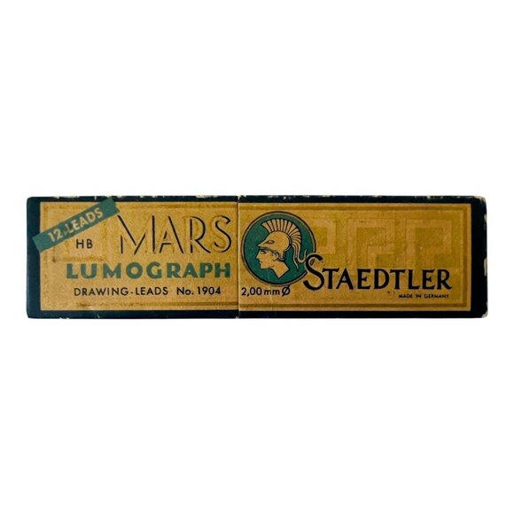 Staedtler Mars Lumograph 1904 HB 2.0MM Mechanical Pencil Leads Germany 1930-40 - Picture 1 of 9